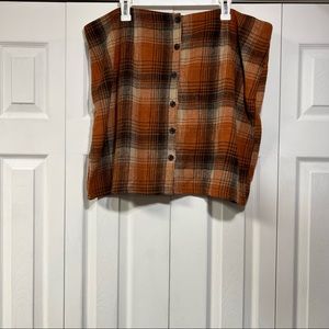 Flannel plus size skirt size 4x women